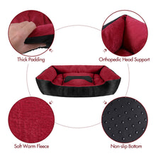 Load image into Gallery viewer, Soft Fleece Pet Bed Large Warm Dog Cat Puppy Sleeping Mat Cushion Cozy Kennel
