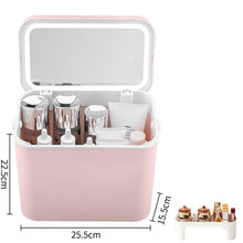 Load image into Gallery viewer, Large Capacity with Mirror Cosmetic Bag 2021 New Portable Oversized Storage Box Super Hot Suitcase for Women - mybeautifuldetails
