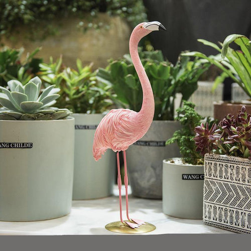 Pink Flamingo Decoration Crafts Home Decoration Living Room Soft Decoration - mybeautifuldetails